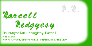 marcell medgyesy business card